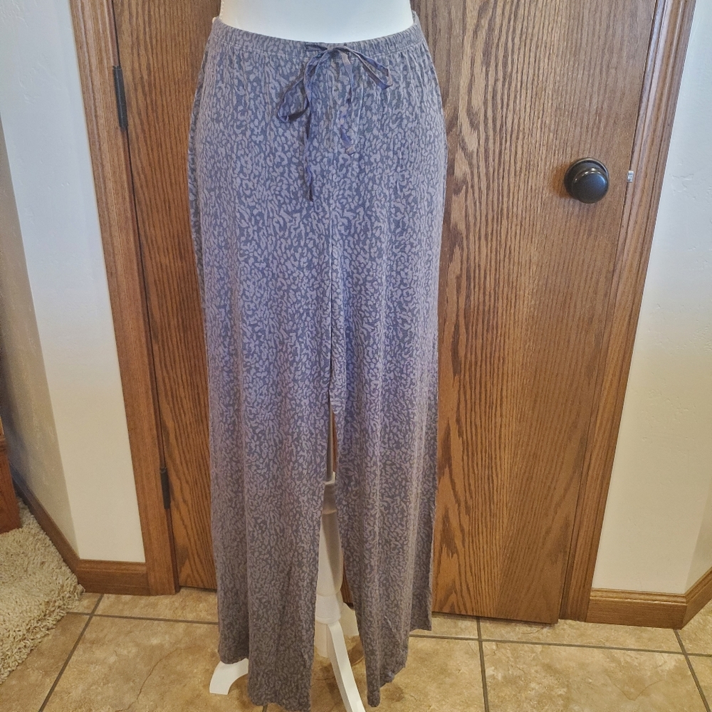 Midnight Carole Hochman Pajama Bottoms - Black & Grey Print - Size L